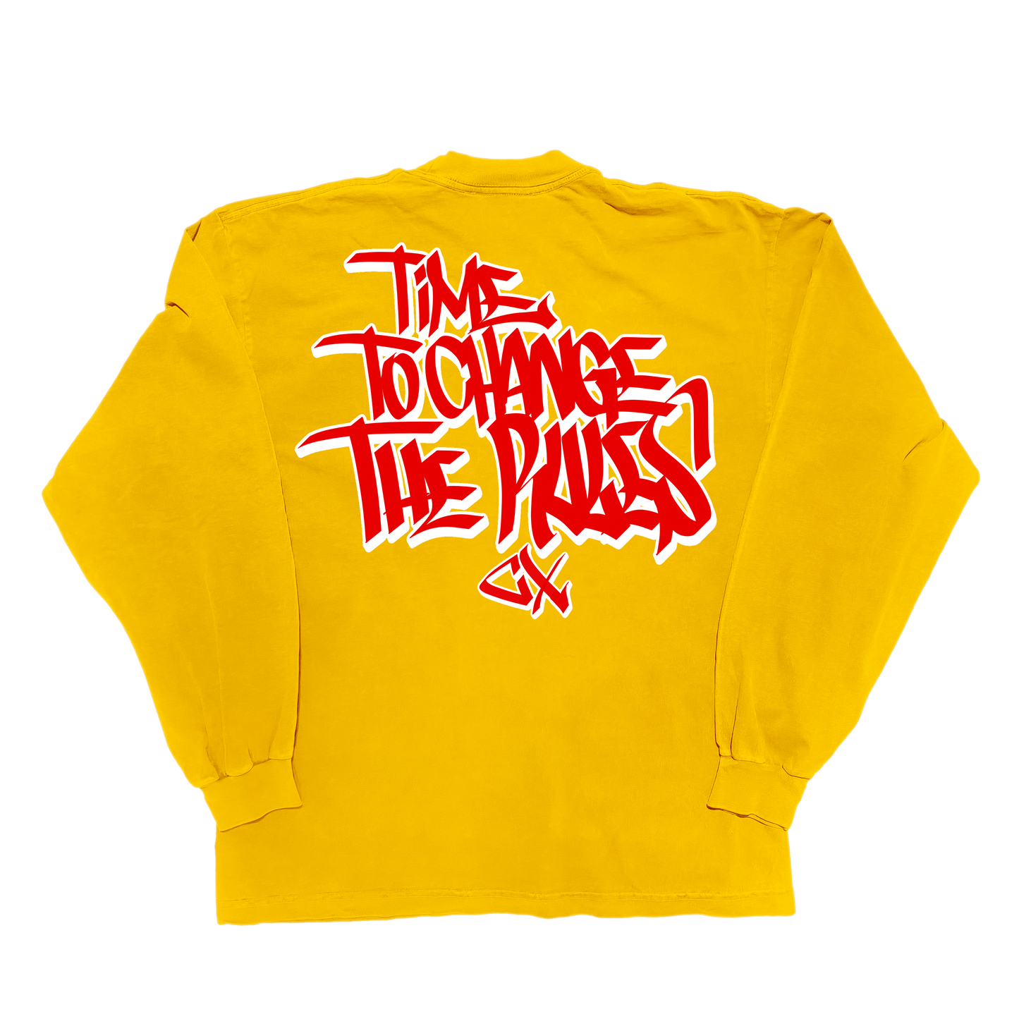 'Time to Change de Rules' Longsleeve Yellow