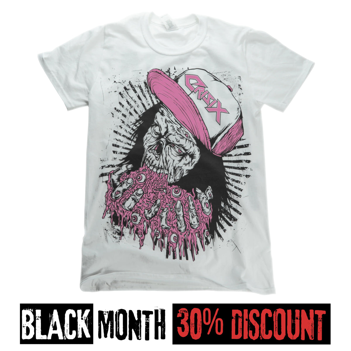 Ultra Thrash Zombie Pink T-Shirt